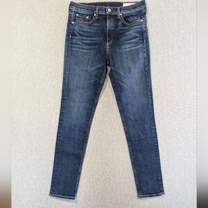 Rag & Bone High Rise Skinny Jeans Women's 30 Blue